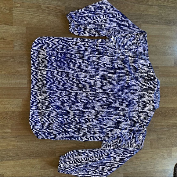 Illuminite Women's Large Blue  Chevron Reflective Jacket Vented Packable - Picture 5 of 10